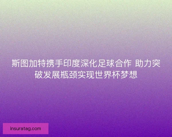 斯图加特携手印度深化足球合作 助力突破发展瓶颈实现世界杯梦想 斯图加特携手印度深化足球合作 助力突破发展瓶颈实现世界杯梦想