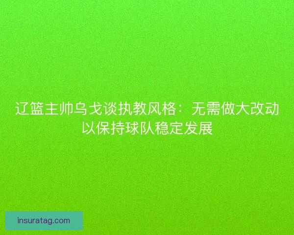 辽篮主帅乌戈谈执教风格：无需做大改动以保持球队稳定发展